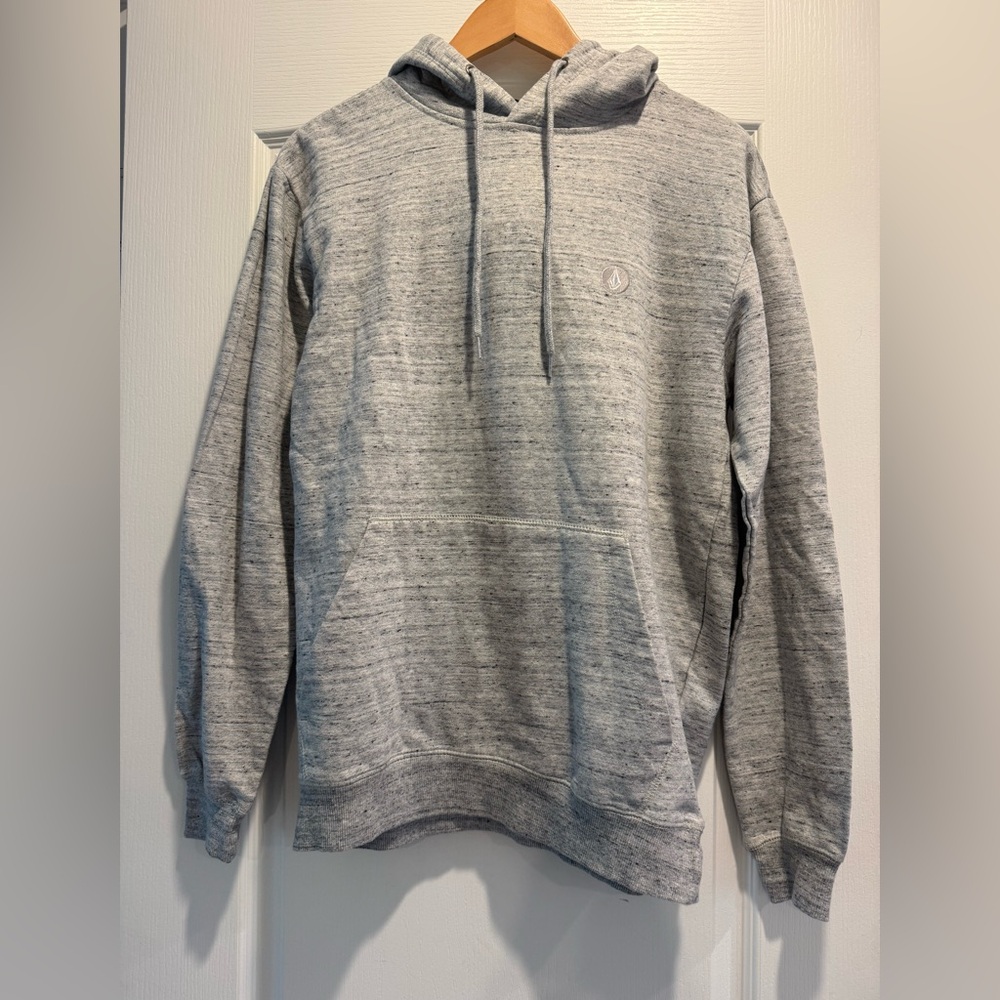 Volcom men’s hoodie, gray space dye, size Medium, never worn